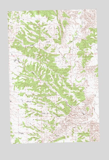 Butch Reservoir, MT USGS Topographic Map