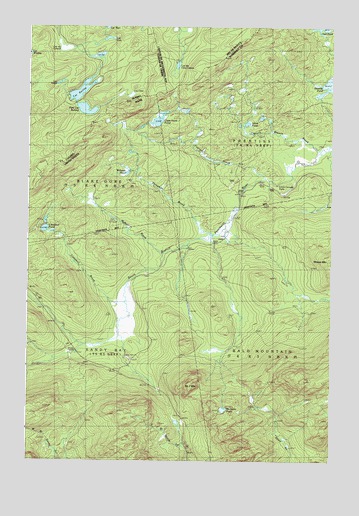 Campbell Brook, ME USGS Topographic Map