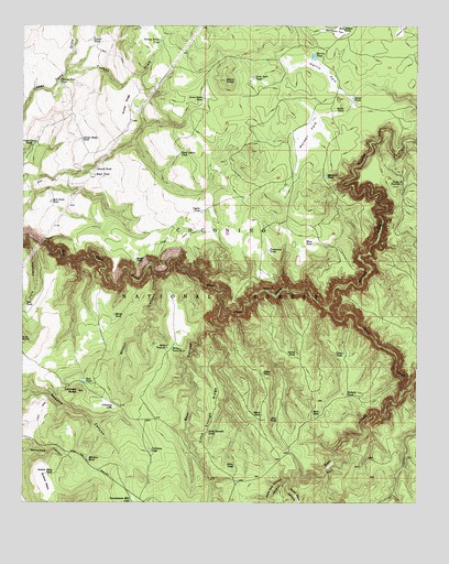 Calloway Butte, AZ USGS Topographic Map