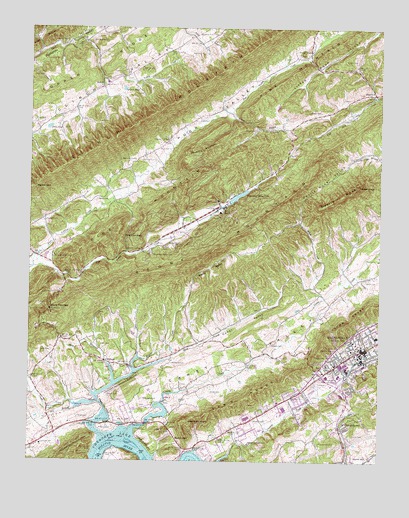 Camelot, TN USGS Topographic Map