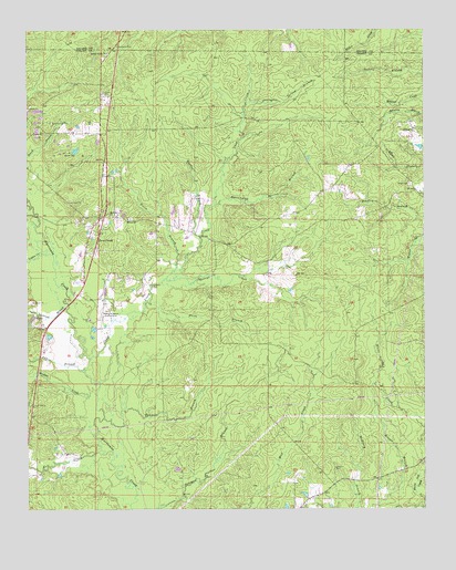 Cane Creek, AR USGS Topographic Map