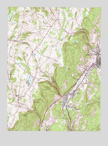 Carbondale, PA USGS Topographic Map