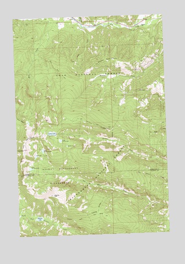 Carlton Lake, MT USGS Topographic Map