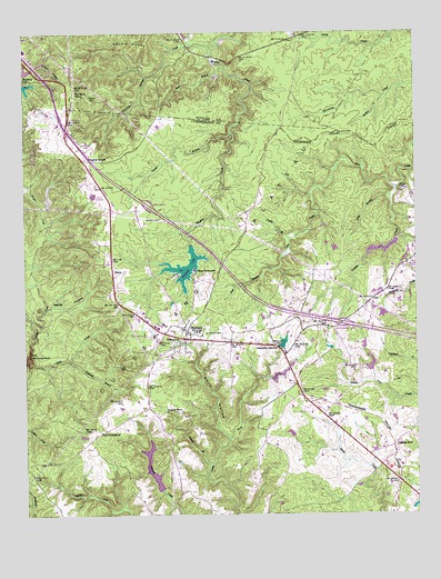 Campbell Junction, TN USGS Topographic Map