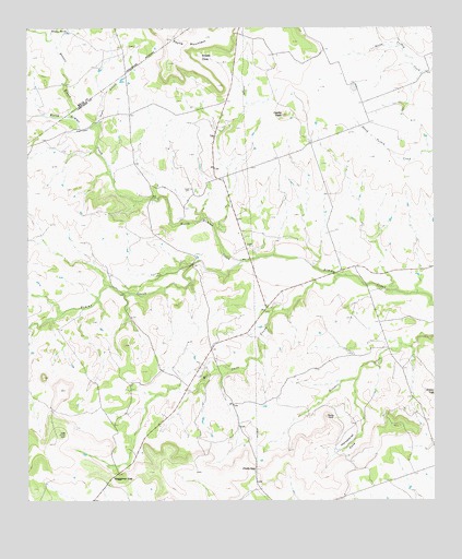 Castle Peak, TX USGS Topographic Map