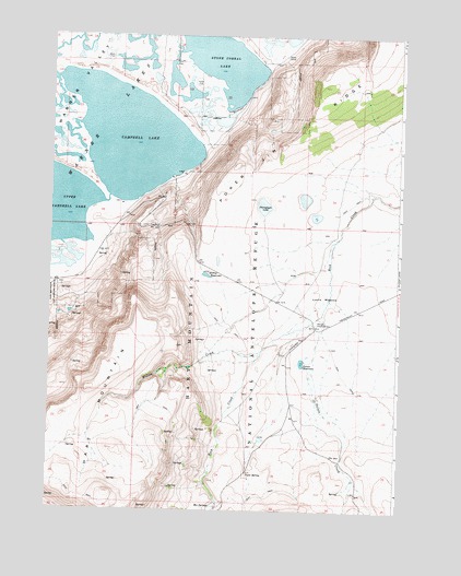 Campbell Lake, OR USGS Topographic Map
