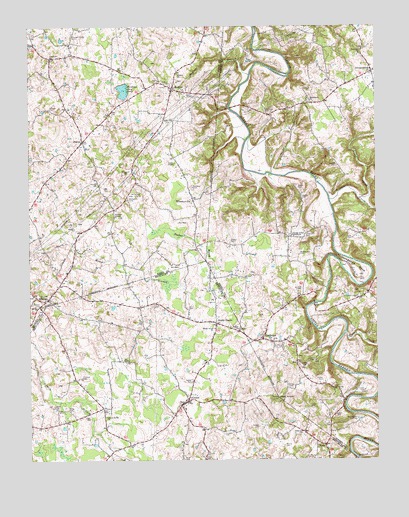 Center, KY USGS Topographic Map