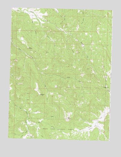 Center Mountain, CO USGS Topographic Map