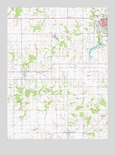 Centerville West, IA USGS Topographic Map