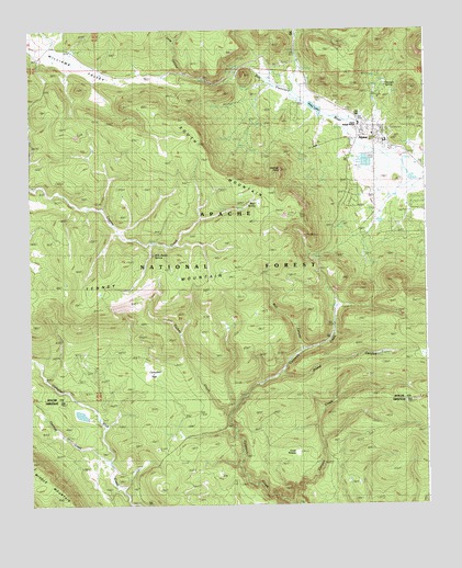 Alpine, AZ USGS Topographic Map