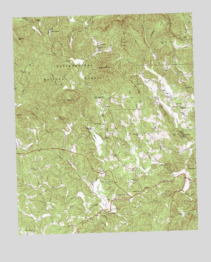 Campbell Mountain, GA USGS Topographic Map