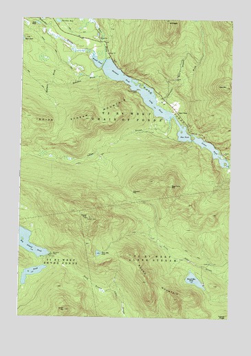 Chain of Ponds, ME USGS Topographic Map