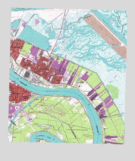 Chalmette, LA USGS Topographic Map