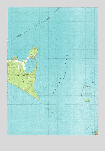 Chambers Island, WI USGS Topographic Map