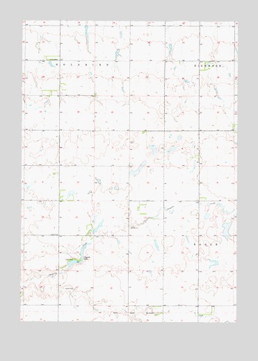 Chapelle Lake, SD USGS Topographic Map