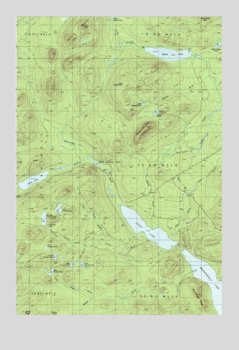 Chase Lake, ME USGS Topographic Map