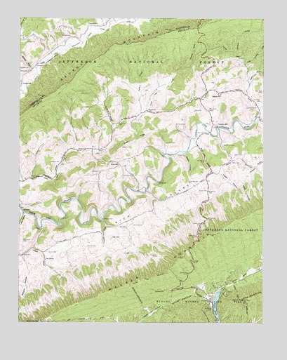 Chatham Hill, VA USGS Topographic Map