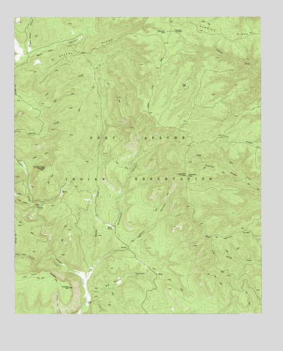 Chediski Peak, AZ USGS Topographic Map