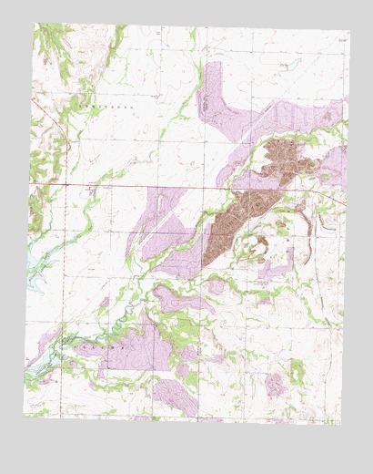Chelsea NW, OK USGS Topographic Map