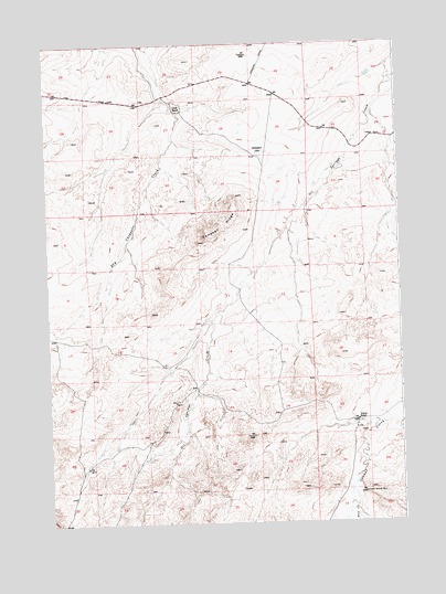 Campbell Ridge, WY USGS Topographic Map