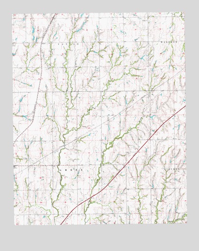 Chickasha NE, OK USGS Topographic Map