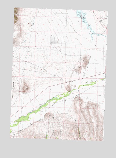 Chilly Buttes, ID USGS Topographic Map
