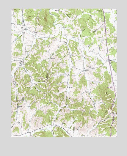 Campbells Station, TN USGS Topographic Map