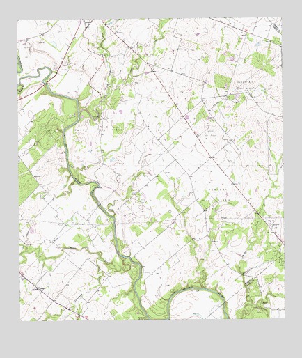 Choate, TX USGS Topographic Map