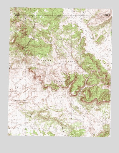 Chromo Mountain, NM USGS Topographic Map