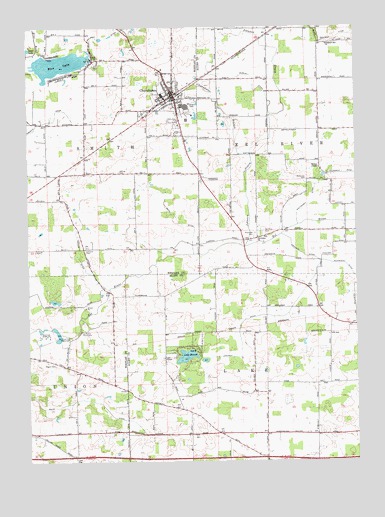 Churubusco, IN USGS Topographic Map