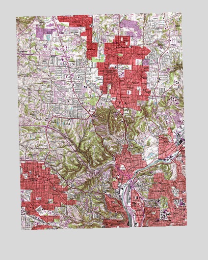 Cincinnati West, OH USGS Topographic Map