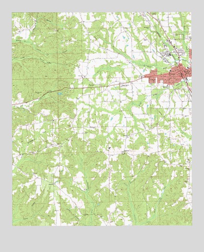 Clanton West, AL USGS Topographic Map