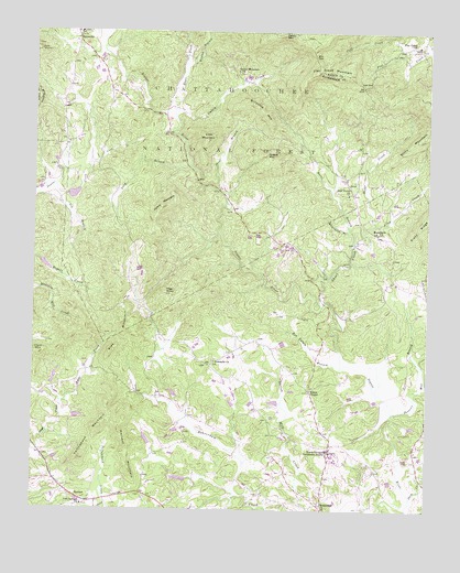 Clarkesville NE, GA USGS Topographic Map