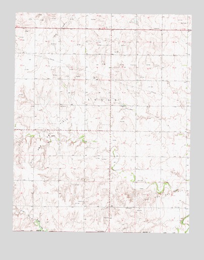 Clear Lake SE, OK USGS Topographic Map