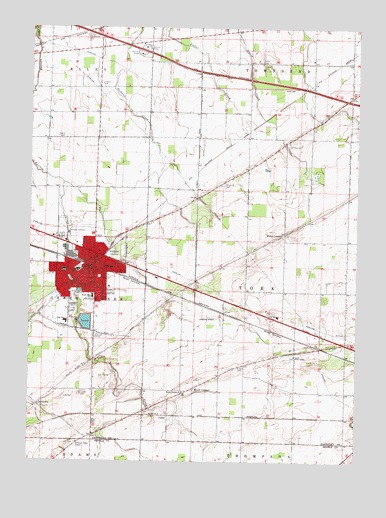 Clyde, OH USGS Topographic Map