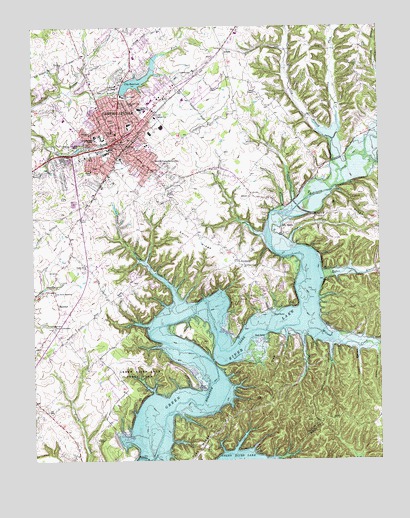 Campbellsville, KY USGS Topographic Map