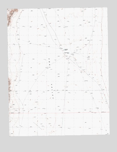 Coal Valley Reservoir, NV USGS Topographic Map
