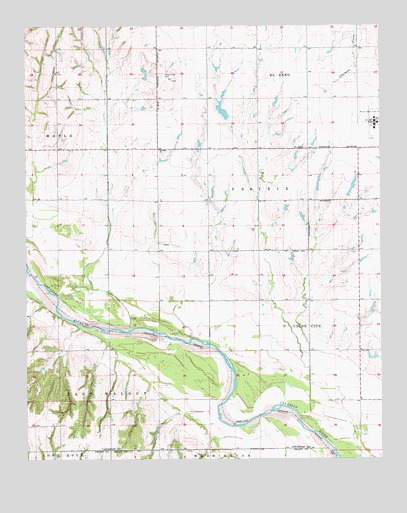Cogar NE, OK USGS Topographic Map