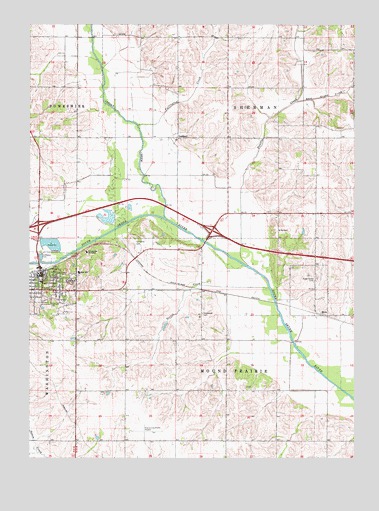 Colfax, IA USGS Topographic Map