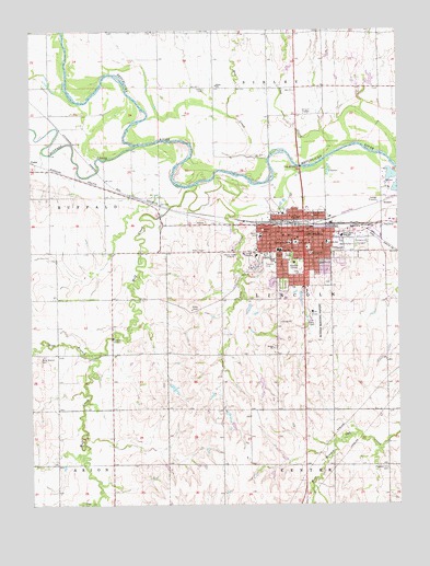 Concordia, KS USGS Topographic Map