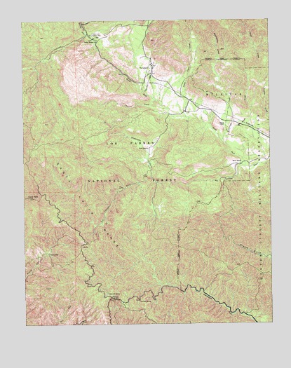 Cone Peak, CA USGS Topographic Map