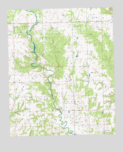 Connerville SE, OK USGS Topographic Map