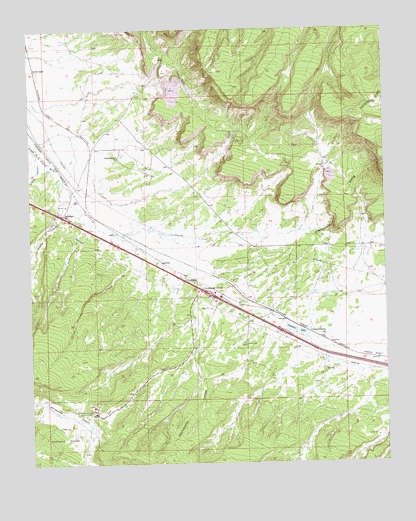 Continental Divide, NM USGS Topographic Map