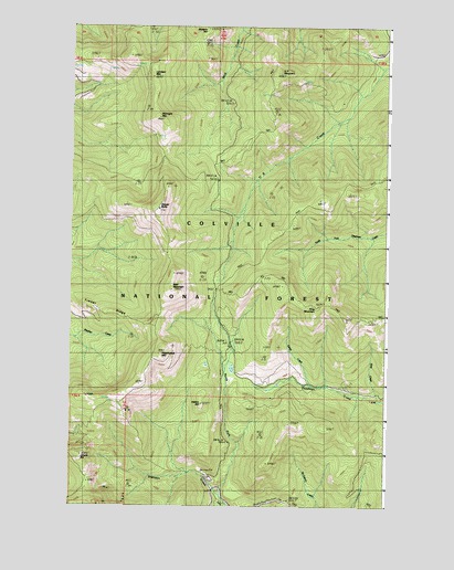 Copper Butte, WA USGS Topographic Map