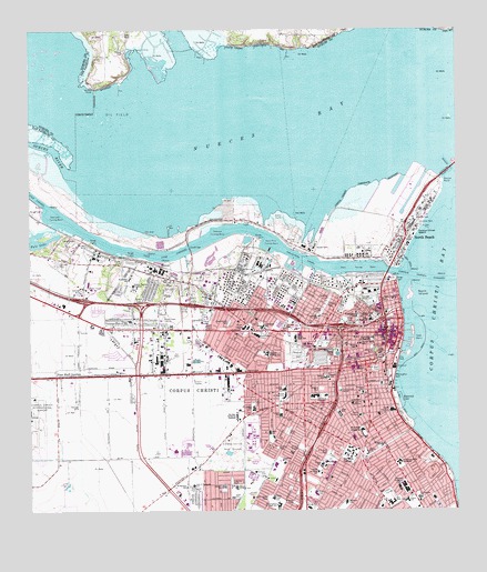 Corpus Christi, TX USGS Topographic Map
