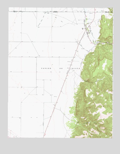 Costilla, NM USGS Topographic Map