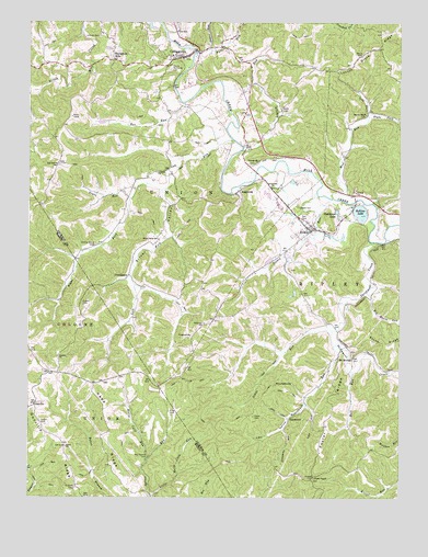 Cottageville, WV USGS Topographic Map