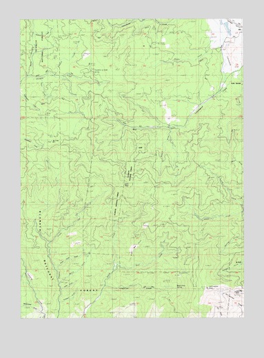 Cottonwood Peak, CA USGS Topographic Map