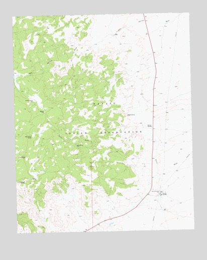 Coyote Canyon NW, NM USGS Topographic Map