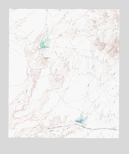 Campo Grande Mountain, TX USGS Topographic Map